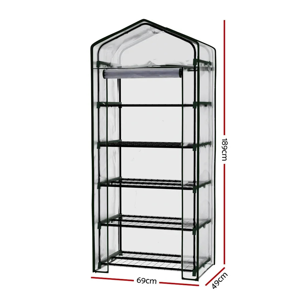 Greenfingers Greenhouse 5 Tiers Mini Green House Garden Bed Planter Box 1.9x0.7x0.5M - Stacks Warehouse