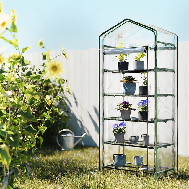Greenfingers Greenhouse 5 Tiers Mini Green House Garden Bed Planter Box 1.9x0.7x0.5M - Flea Market