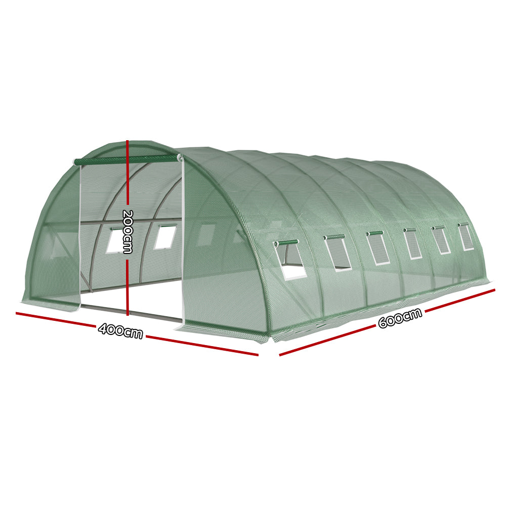 Green Fingers tunnel greenhouse galvanised steel frame with screw connectors