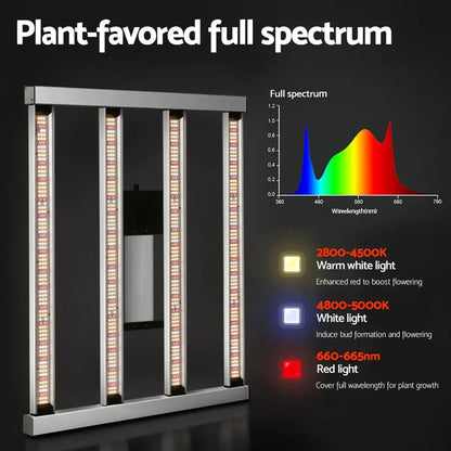 Green Fingers Max 3200W Grow Light LED Full Spectrum Indoor Plant All Stage Growth - Stacks Warehouse