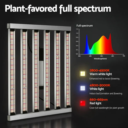 Green Fingers Max 4800W Grow Light LED Full Spectrum Indoor Plant All Stage Growth - Stacks Warehouse