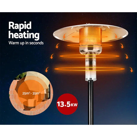 Devanti Outdoor Gas Patio Heater - Flea Market