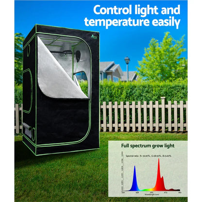 Green Fingers Grow Tent Light Kit 100x100x200CM 2200W LED Full Spectrum - Stacks Warehouse