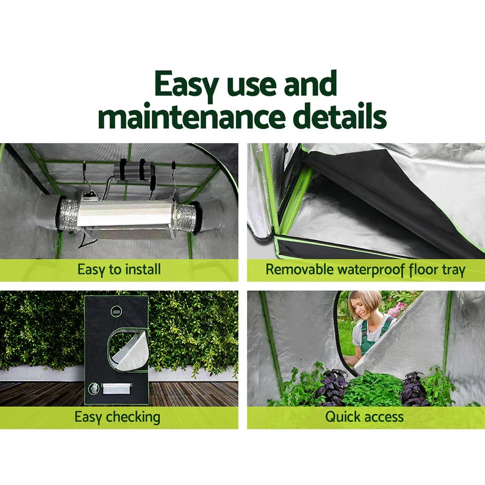 Green Fingers Grow Tent Light Kit 100x100x200CM 2200W LED Full Spectrum - Stacks Warehouse
