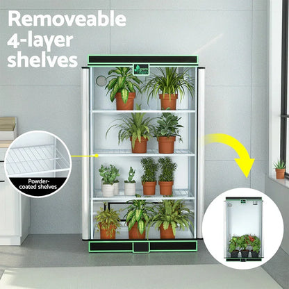 Green Fingers Grow Tent 100x60x180cm 4 Tiers Kits Hydroponics Indoor Grow System - Stacks Warehouse