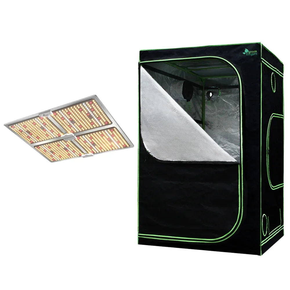 Green Fingers Grow Tent Light Kit 120x120x200CM 4500W LED Full Spectrum - Stacks Warehouse