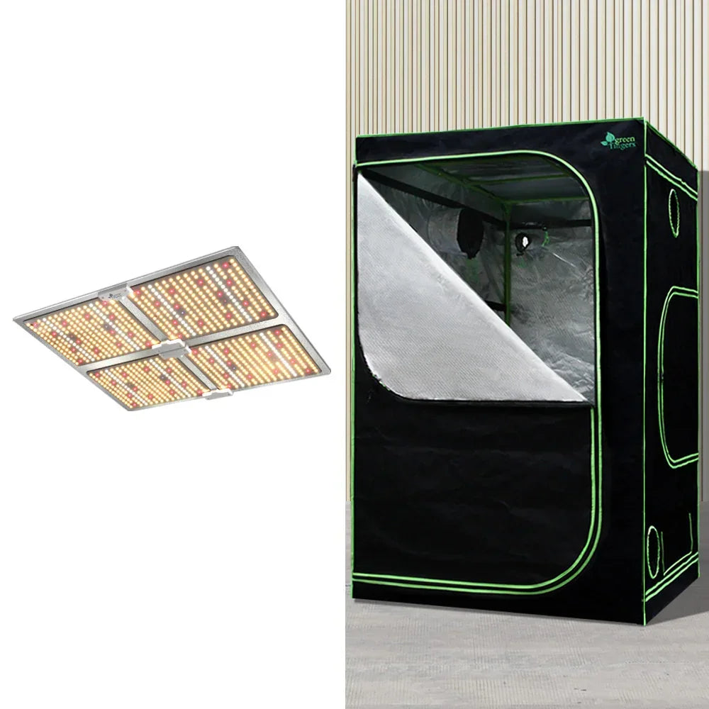 Green Fingers Grow Tent Light Kit 120x120x200CM 4500W LED Full Spectrum - Stacks Warehouse