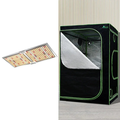 Green Fingers Grow Tent Light Kit 150x150x200CM 2200W LED Full Spectrum - Stacks Warehouse