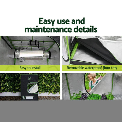 Green Fingers Grow Tent Light Kit 150x150x200CM 4500W LED Full Spectrum - Stacks Warehouse
