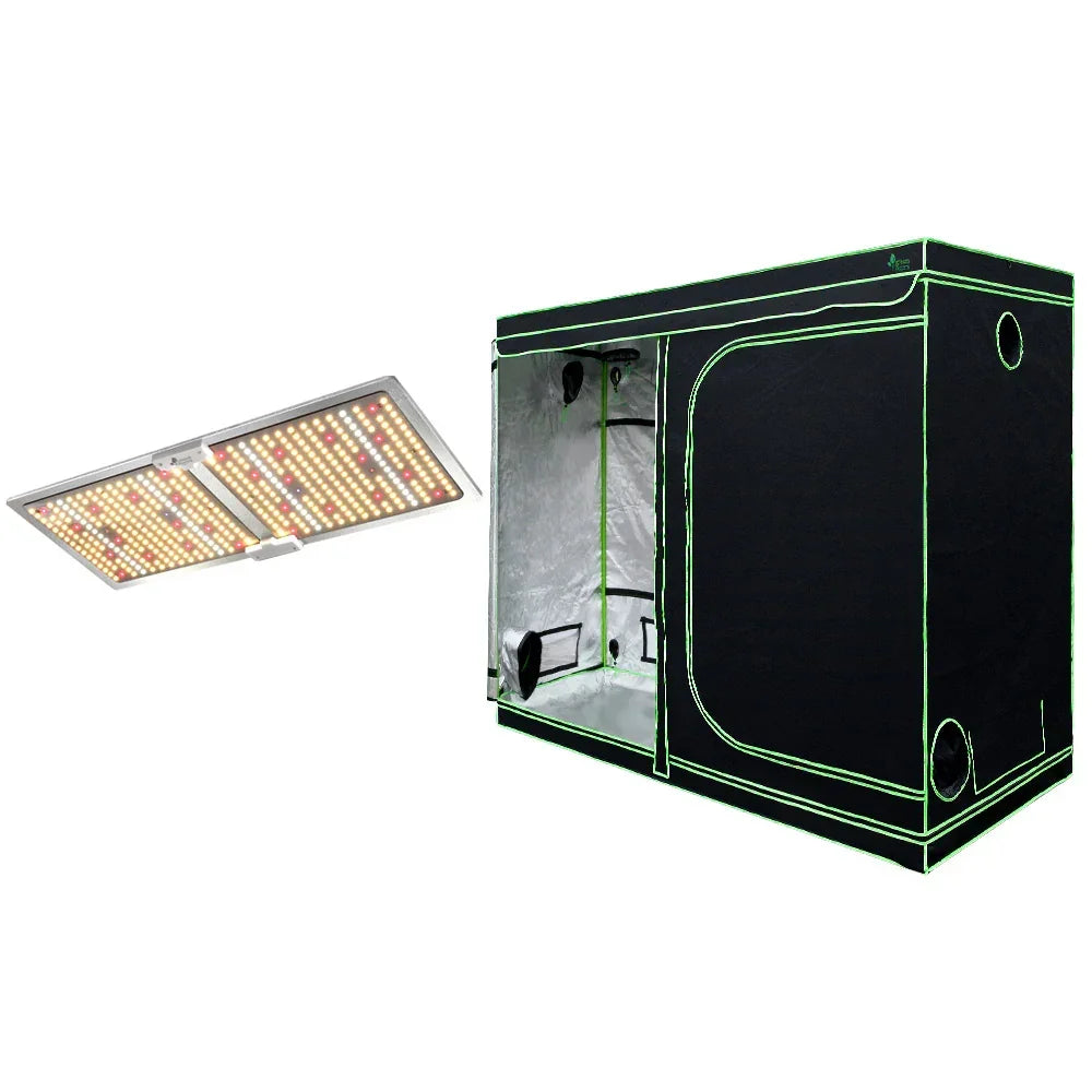 Green Fingers Grow Tent Light Kit 240x120x200CM 2200W LED Full Spectrum - Stacks Warehouse