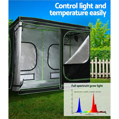 Green Fingers Grow Tent Light Kit 240x120x200CM 4500W LED Full Spectrum - Stacks Warehouse