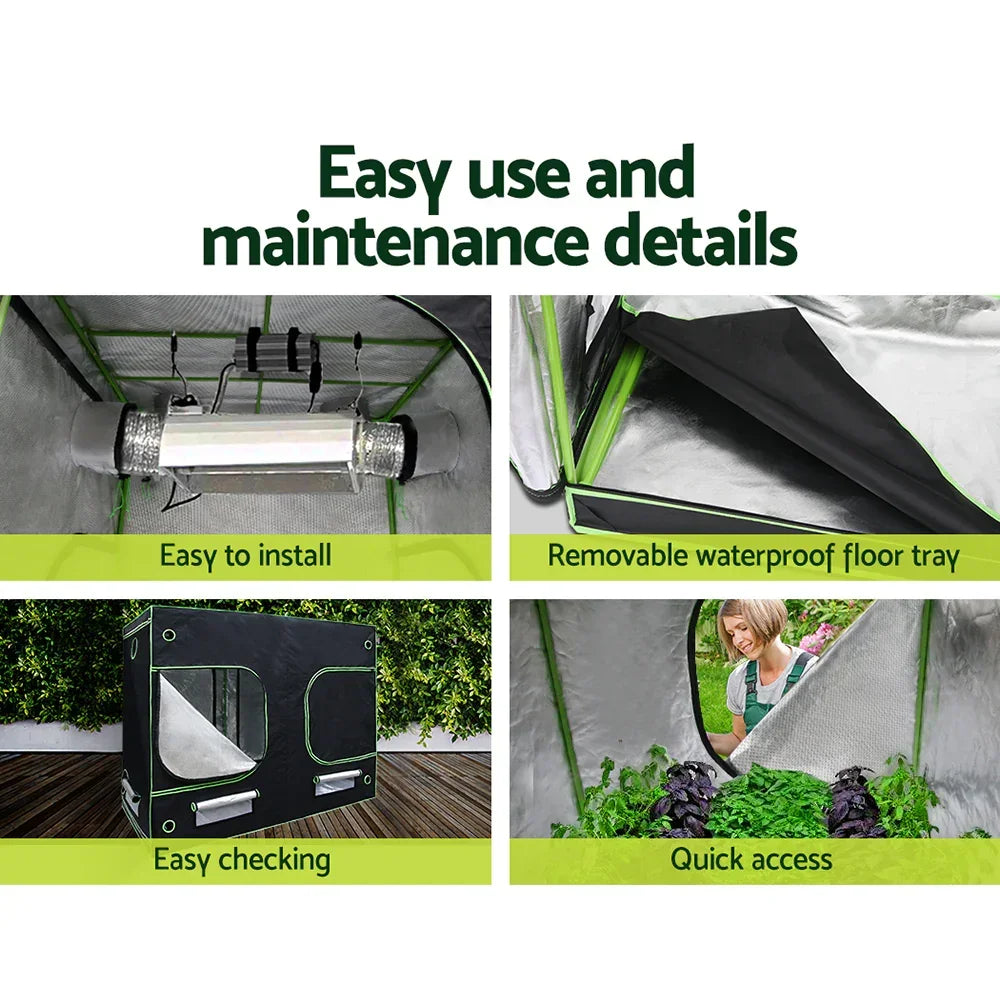 Green Fingers Grow Tent Light Kit 240x120x200CM 4500W LED Full Spectrum - Stacks Warehouse