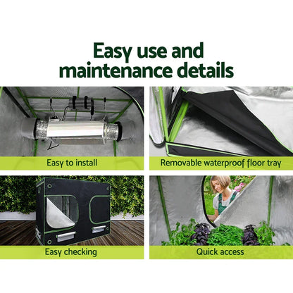 Green Fingers Grow Tent Light Kit 240x120x200CM 4500W LED Full Spectrum - Stacks Warehouse
