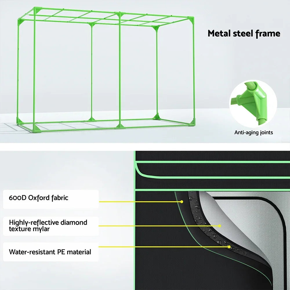 Green Fingers Grow Tent Kits 300x150x200cm Hydroponics Indoor Plant Grow System - Stacks Warehouse