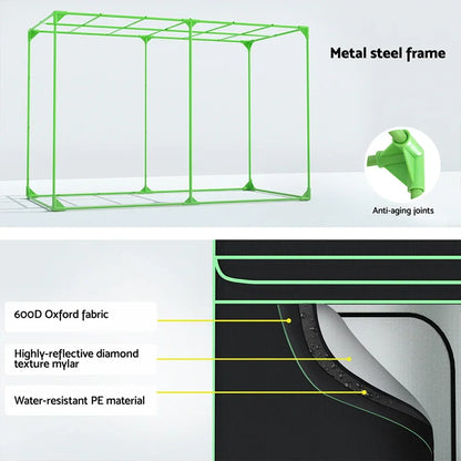 Green Fingers Grow Tent Kits 300x150x200cm Hydroponics Indoor Plant Grow System - Stacks Warehouse