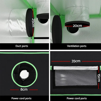 Green Fingers Grow Tent Kits 300x150x200cm Hydroponics Indoor Plant Grow System - Stacks Warehouse