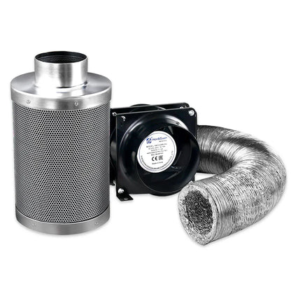 Green Fingers 4"Ventilation Kit Fan Hydroponics Grow Tent Kit Carbon Filter Duct,Green Fingers 4"Ventilation Kit Fan Hydroponics Grow Tent Kit Carbon Filter Duct - Stacks Warehouse