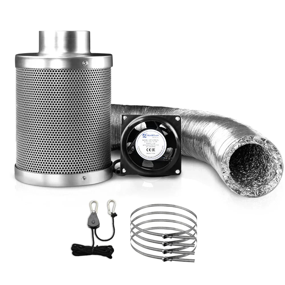 Green Fingers 6"Ventilation Kit Fan Hydroponics Grow Tent Kit Carbon Filter Duct,Green Fingers 6"Ventilation Kit Fan Hydroponics Grow Tent Kit Carbon Filter Duct - Flea Market