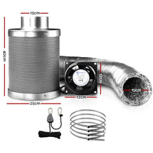 Green Fingers 6"Ventilation Kit Fan Hydroponics Grow Tent Kit Carbon Filter Duct,Green Fingers 6"Ventilation Kit Fan Hydroponics Grow Tent Kit Carbon Filter Duct - Flea Market