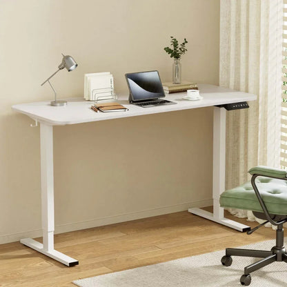 Artiss Electric 140cm Adjustable Standing Desk - White - Stacks Warehouse