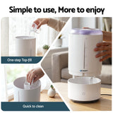 Devanti 4L Ultrasonic Humidifier and Aroma Diffuser, White