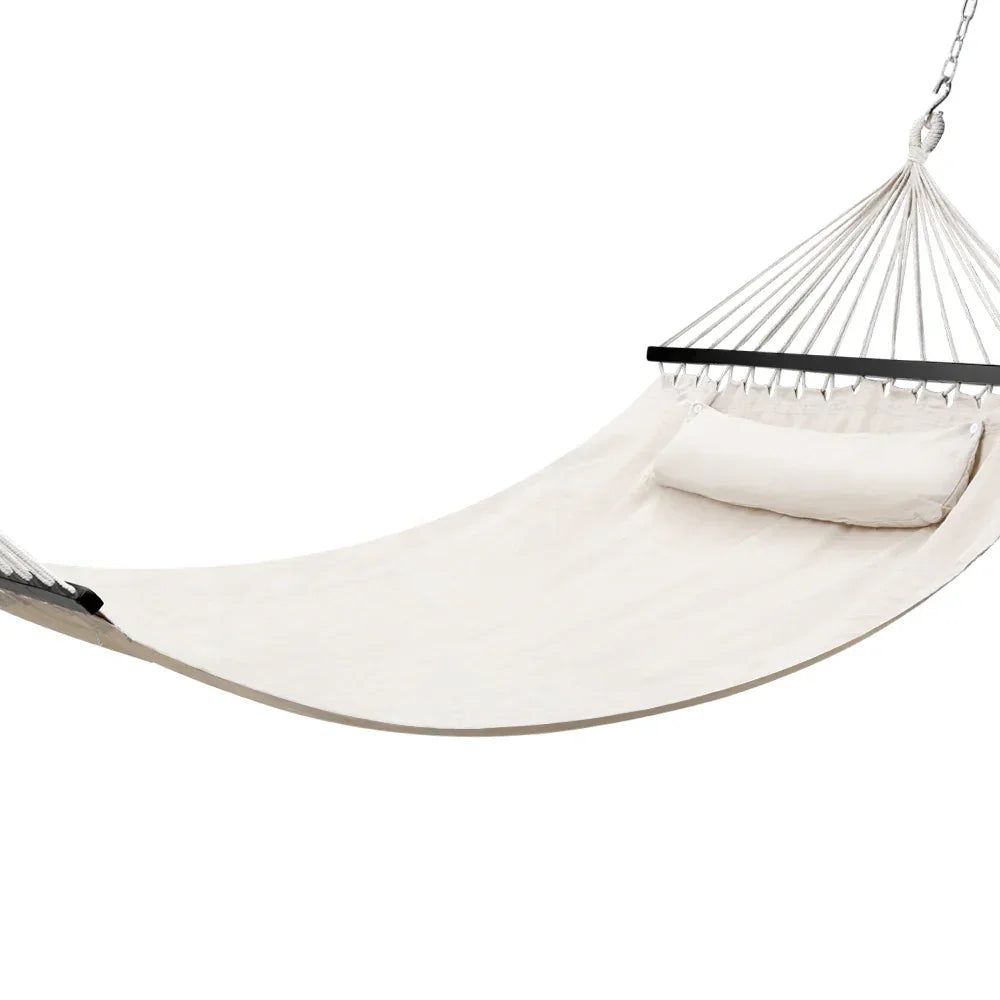 Hammock Bed Outdoor Camping Portable Hanging Chair 2 Person Piillow - Stacks Warehouse