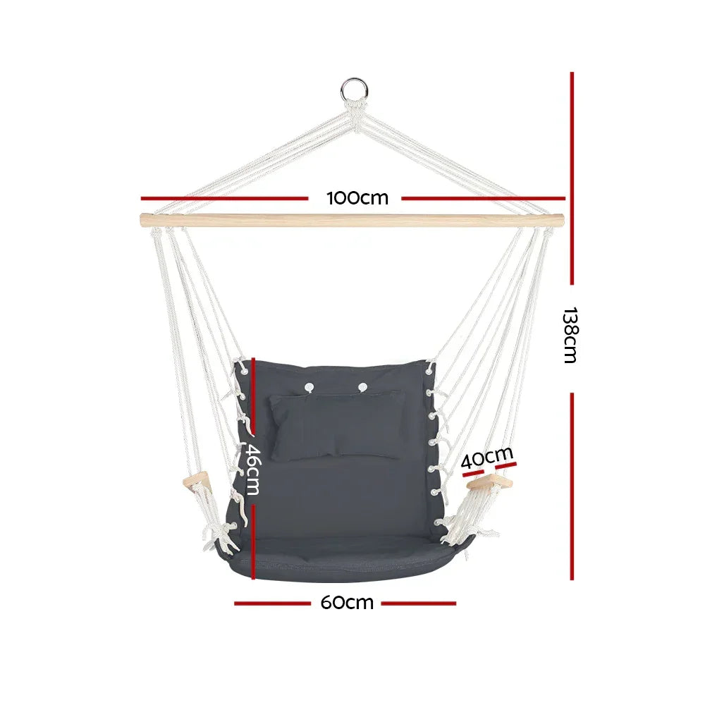 Hammock Hanging Chair - Grey - Stacks Warehouse