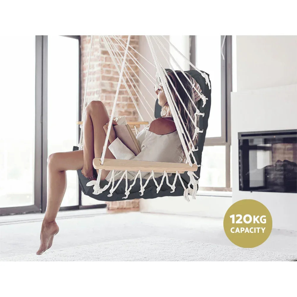 Hammock Hanging Chair - Grey - Stacks Warehouse
