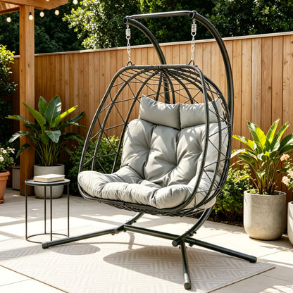 Gardeon 2 Seater Outdoor Swing Chair Dark Grey
