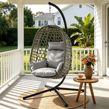 Gardeon Outdoor Swing Chair With Stand Grey