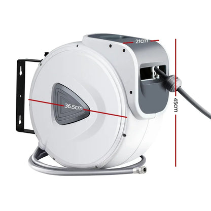 Giantz 10m Retractable Air Hose Reel Wall Mount Swivel Compressor
