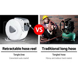 Giantz 20m Retractable Air Hose Reel Wall Mount Swivel Compressor