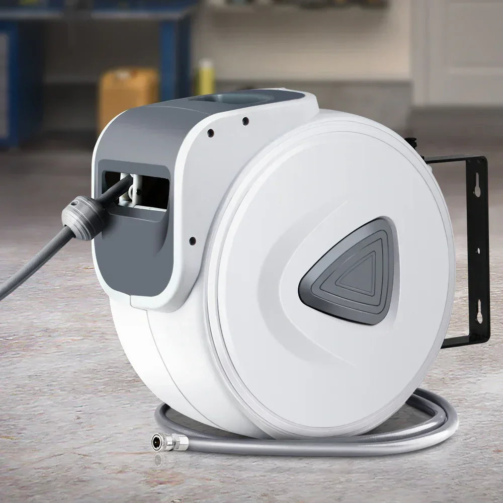 Giantz 10m Retractable Air Hose Reel Wall Mount Swivel Compressor