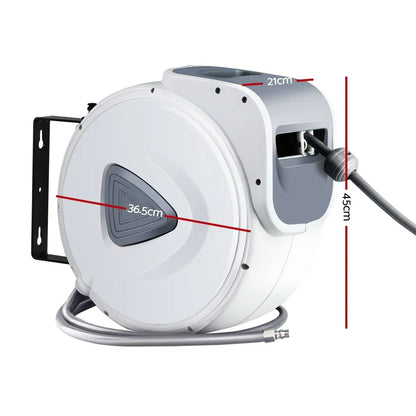 Giantz 20m Retractable Air Hose Reel Wall Mount Swivel Compressor