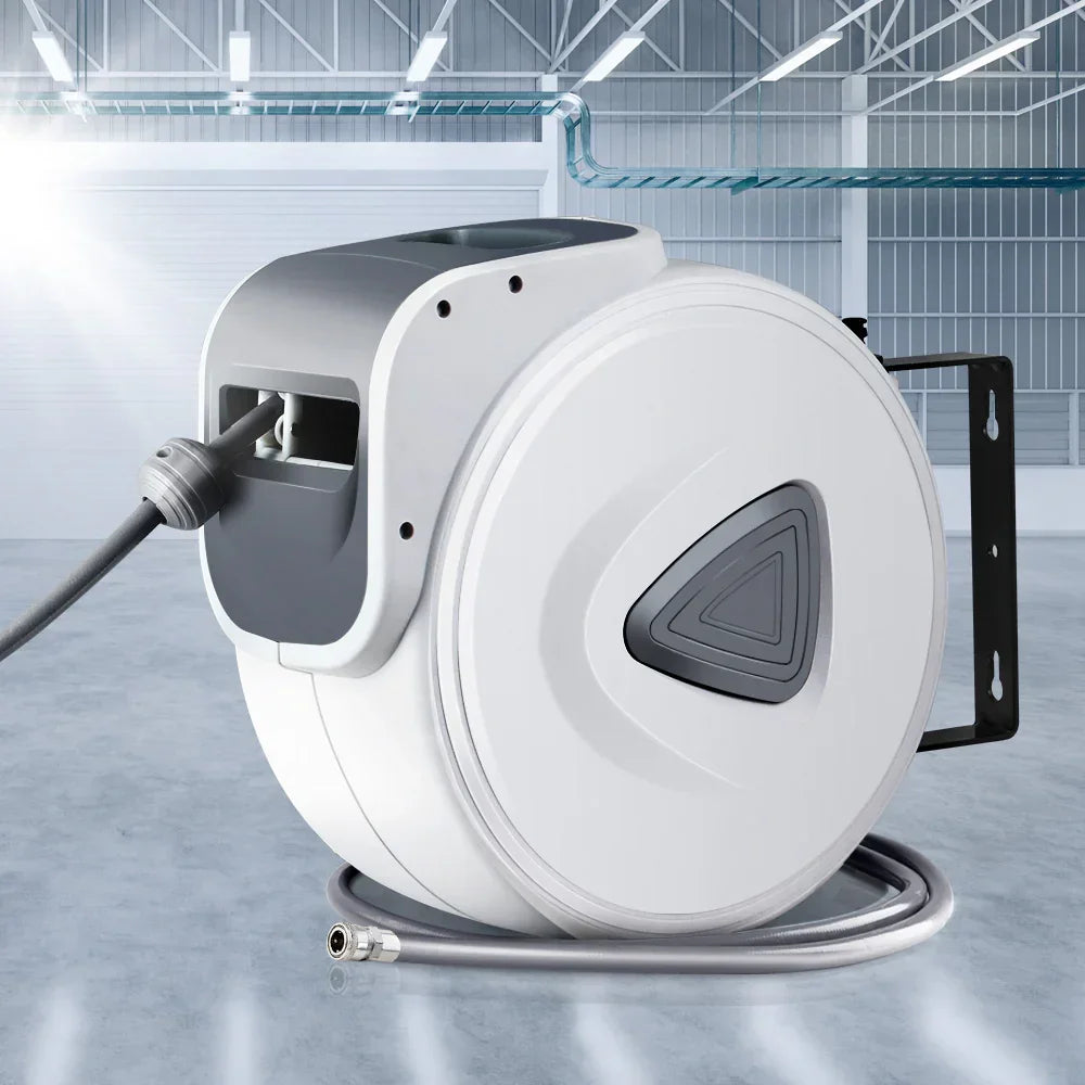 Giantz 20m Retractable Air Hose Reel Wall Mount Swivel Compressor