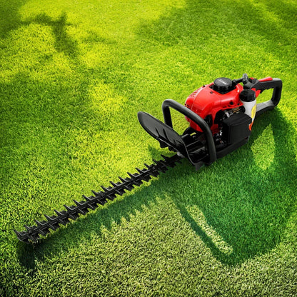 Giantz 25.4CC Petrol Hedge Trimmer 24" Dual Blade - Garden Trimming Tool