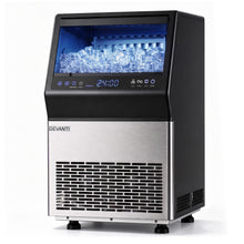 Devanti 35kg commercial ice maker, black freestanding ice cube machine
