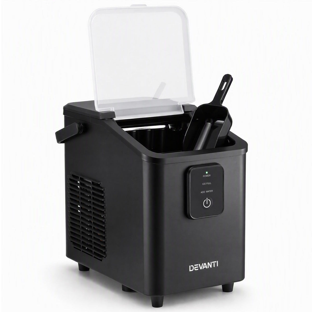 Devanti 12kg Portable Bullet Ice Maker - Black - view 12