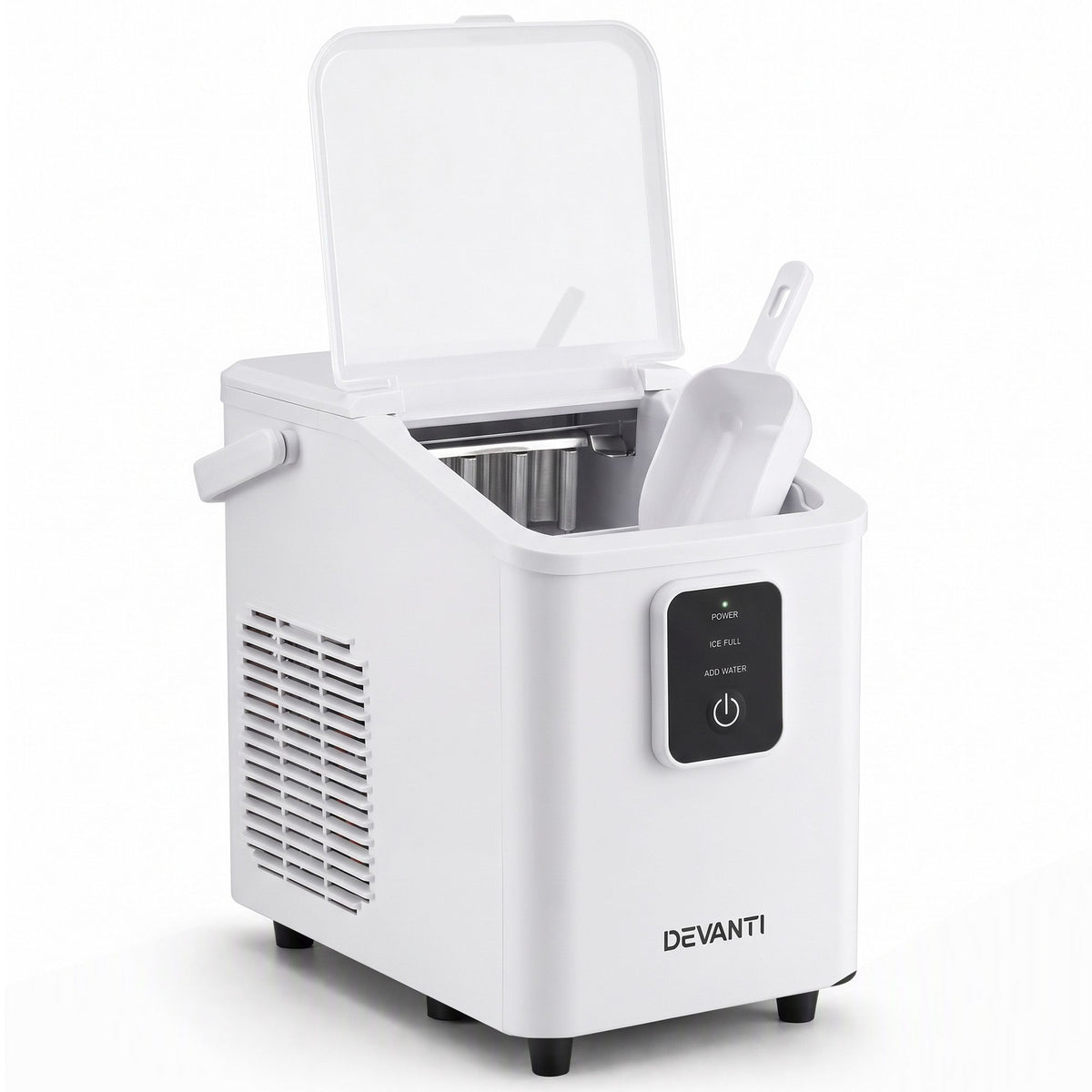 Devanti 12kg Portable Bullet Ice Maker - White - view 4