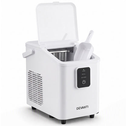 Devanti 12kg Portable Bullet Ice Maker - White - view 4