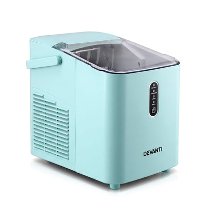 Devanti 12kg Portable Ice Maker, 2 Ice Sizes - Green - view 12