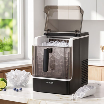 Devanti 23kg Square Cube Ice Maker - 3.6L Basket
