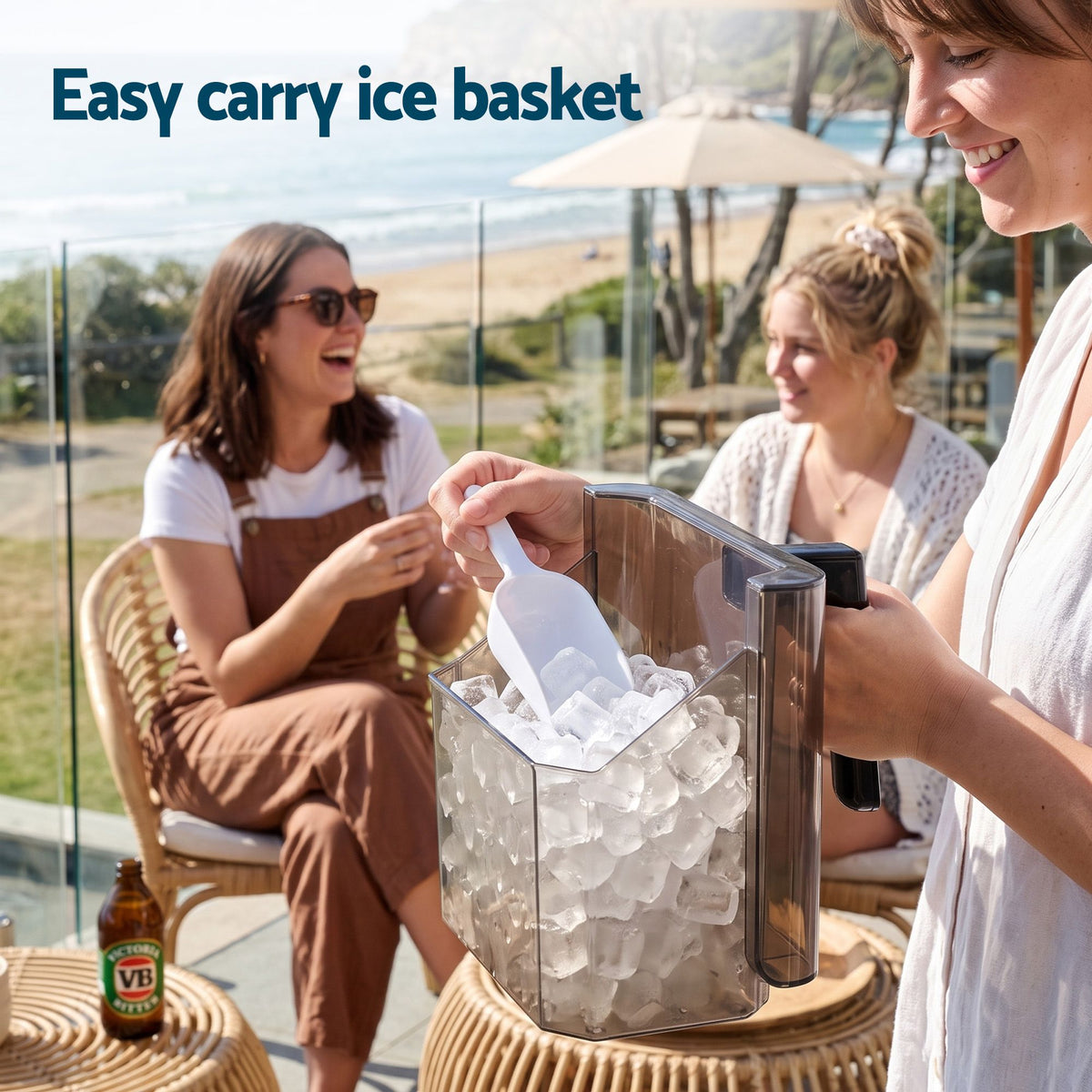 Devanti 23kg Square Cube Ice Maker - 3.6L Basket - view 13
