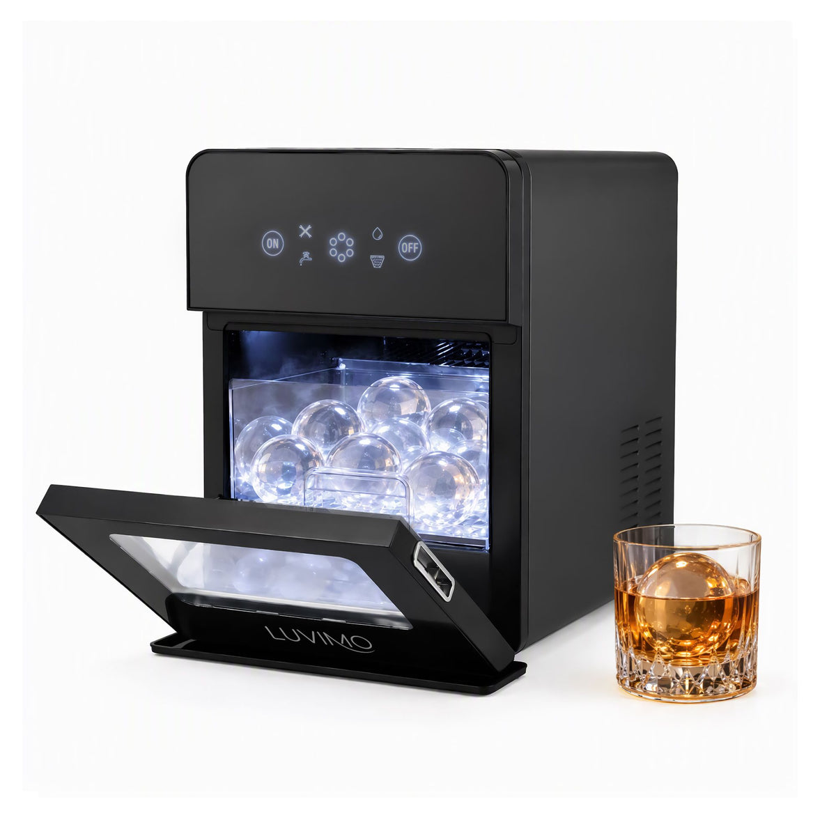 Luvimo ice ball maker, 32 by 45 by 45cm benchtop sphere ice machine