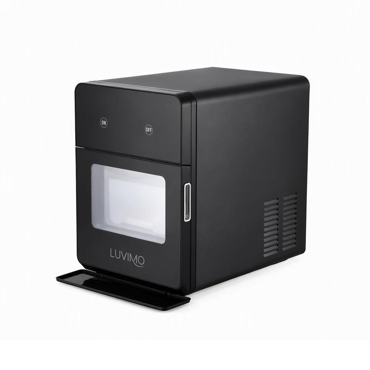 Luvimo sphere ice maker supplied with ice tongs, water tray and hoses