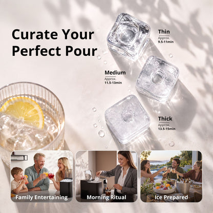 Luvimo 15kg ice maker with a bottom drain for easy emptying