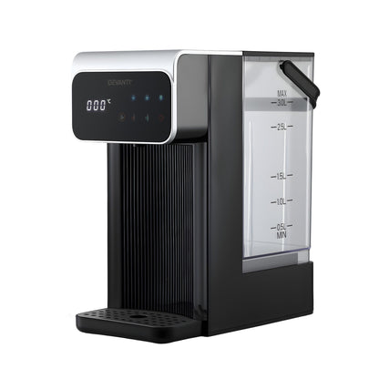 Devanti 2400W countertop instant hot water dispenser, black