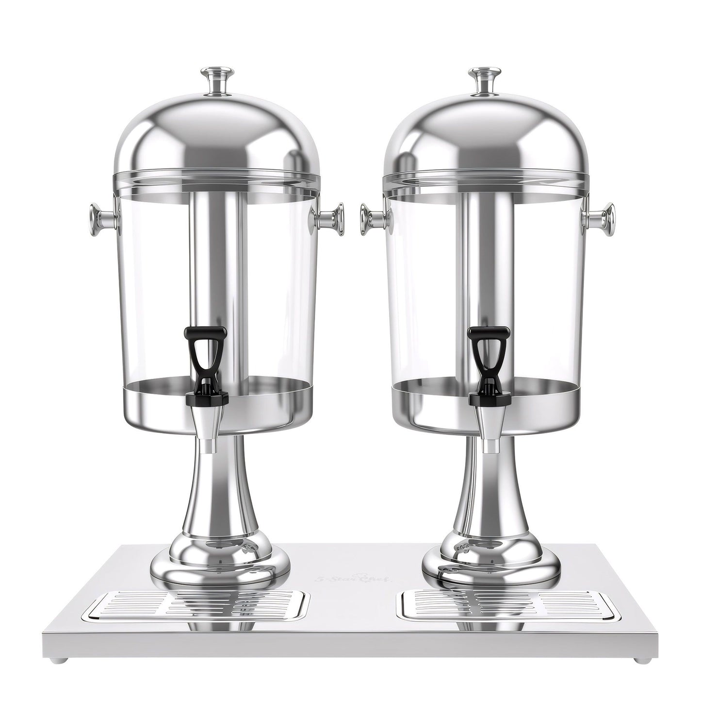 5-Star Chef 16L Dual Tank Beverage Dispenser with Ice Tubes