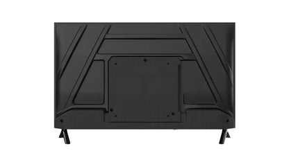 Back view of modern flat screen TV with stand, available at Stacks Warehouse AU online store