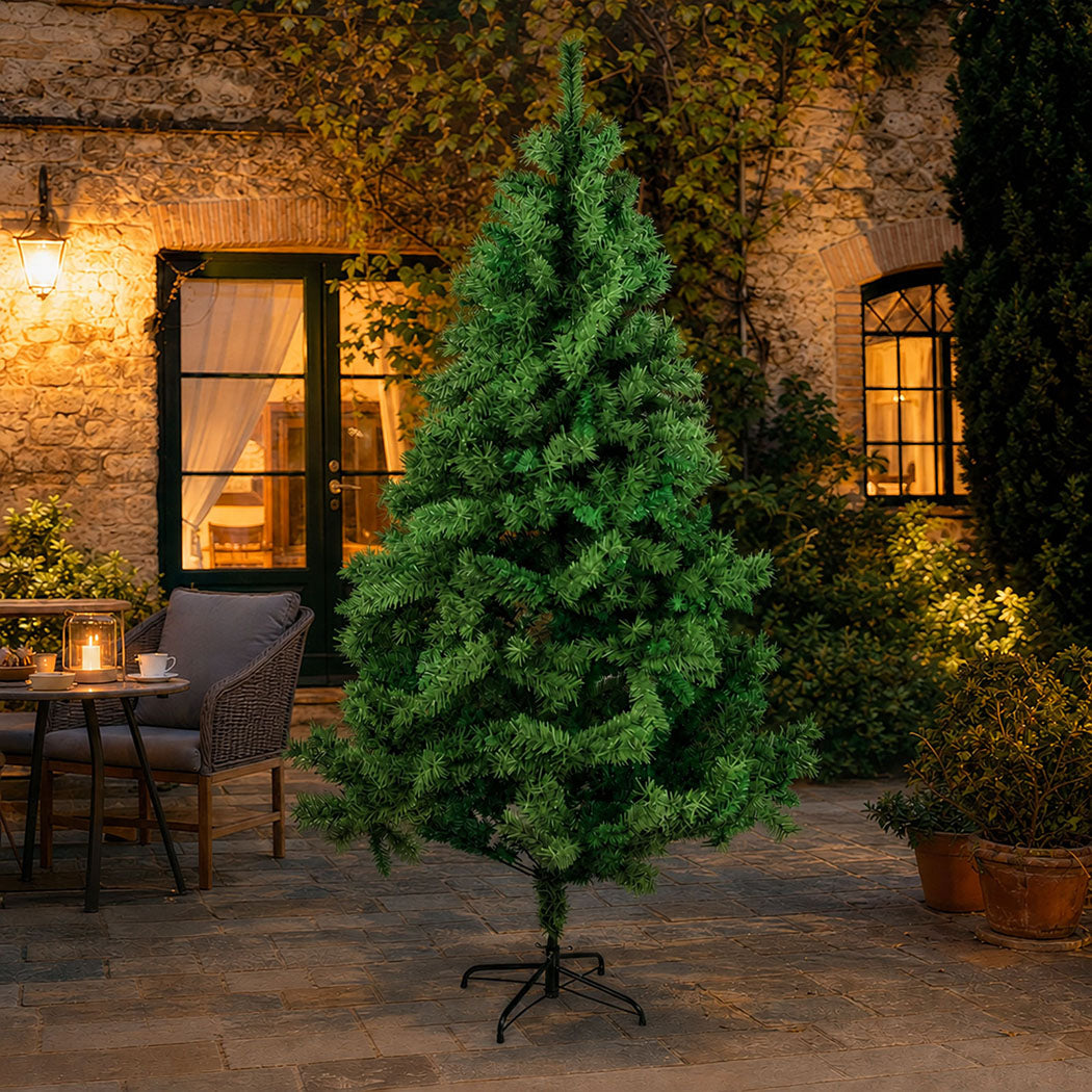Santaco 2.1m Slim Christmas Tree 797 PVC Tips Green
